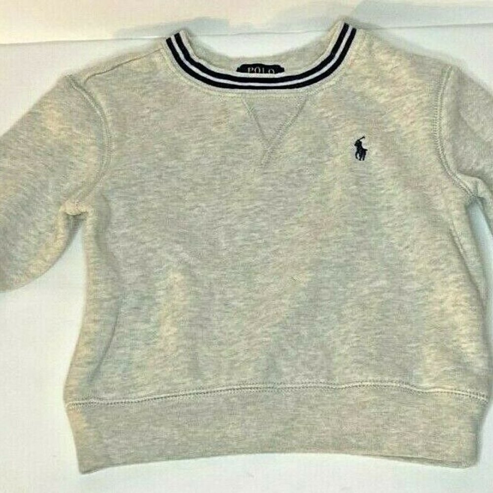 Polo Ralph Lauren Toddler Crew Neck Gray Sweatshirt 2/2T